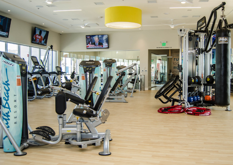 South Beach Resort gym design